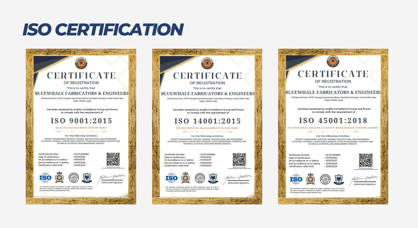 Combined ISO Certificates